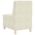 Sillón de terciopelo color crema 55