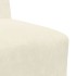 Sillón de terciopelo color crema 55