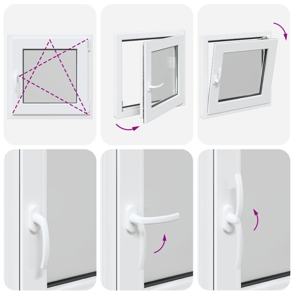 Ventana de sótano RISOR 60x60 cm oscilobatiente DIN