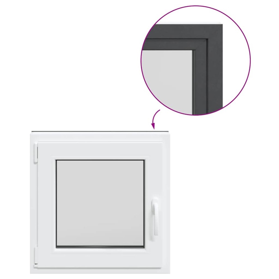 Ventana de sótano RISOR 60x60 cm oscilobatiente DIN