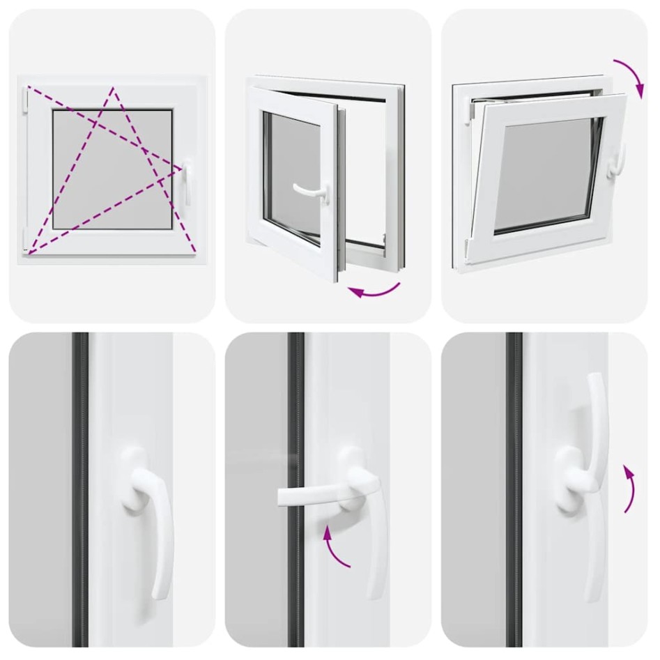 Ventana de sótano RISOR 60x60 cm oscilobatiente DIN