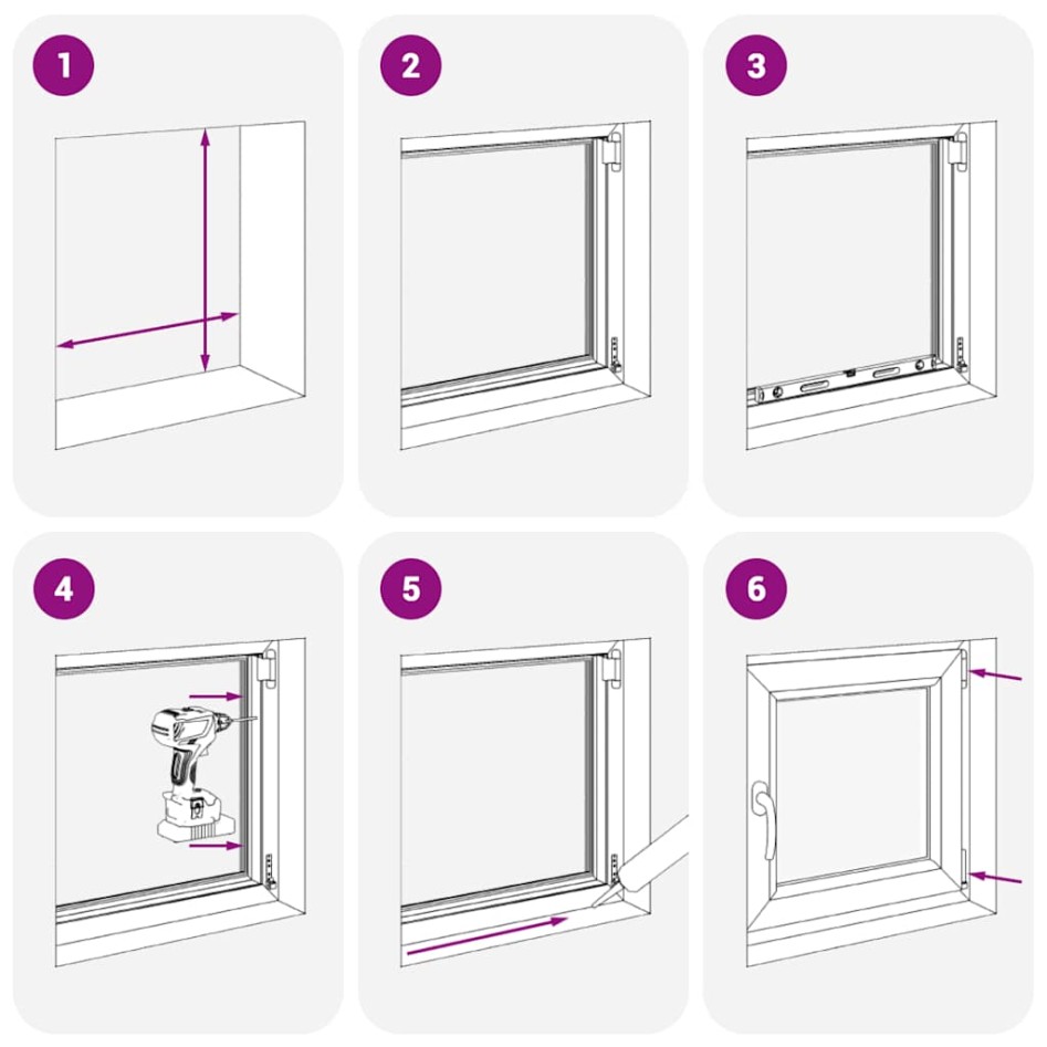 Ventana de sótano RISOR 60x60 cm oscilobatiente DIN