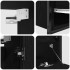 Juego de muebles de baño 2 pzas roble negro Madera