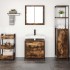 Set de muebles baño 2 pzas madera contrachapada roble