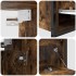 Set de muebles baño 2 pzas madera contrachapada roble