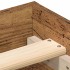 Estructura de cama sin colchón madera antigua 135x190