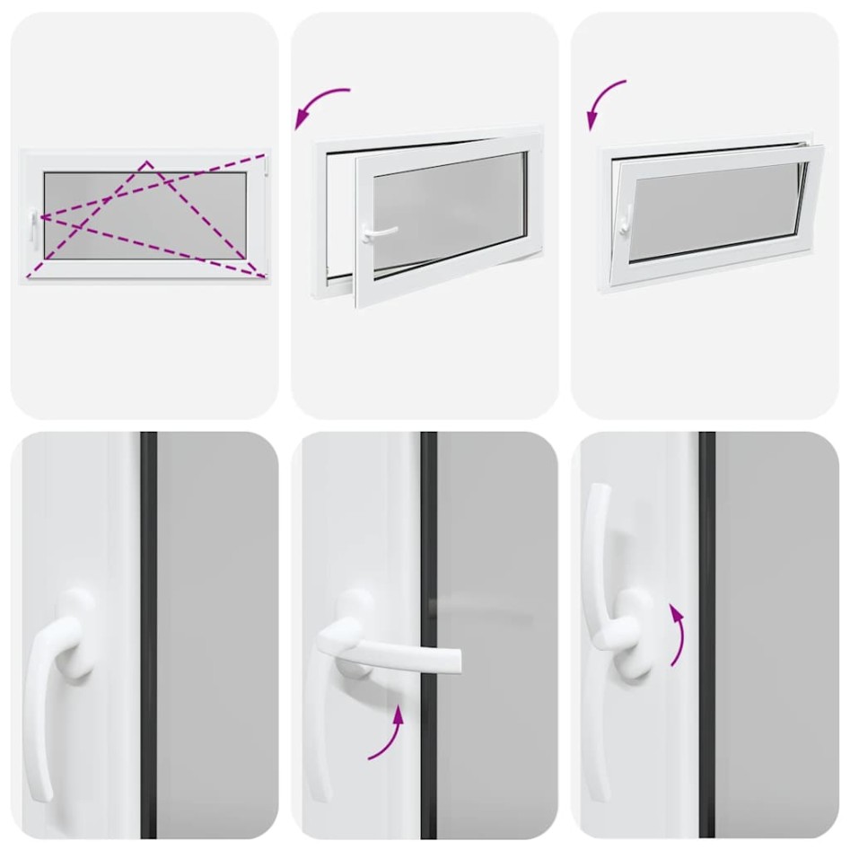 Ventana de sótano RISOR 110x50 cm oscilobatiente DIN