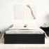Estructura de cama sin colchón roble negro 135x190