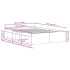 Estructura de cama sin colchón roble negro 135x190