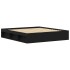 Estructura de cama sin colchón roble negro 200x200