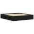 Estructura de cama sin colchón roble negro 200x200