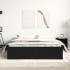 Estructura de cama sin colchón roble negro 160x200