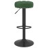 Taburetes de cocina 2 unidades terciopelo verde