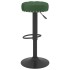 Taburetes de cocina 2 unidades terciopelo verde