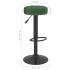 Taburetes de cocina 2 unidades terciopelo verde