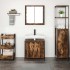 Set de muebles baño 2 pzas madera contrachapada roble