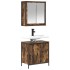 Set de muebles baño 2 pzas madera contrachapada roble