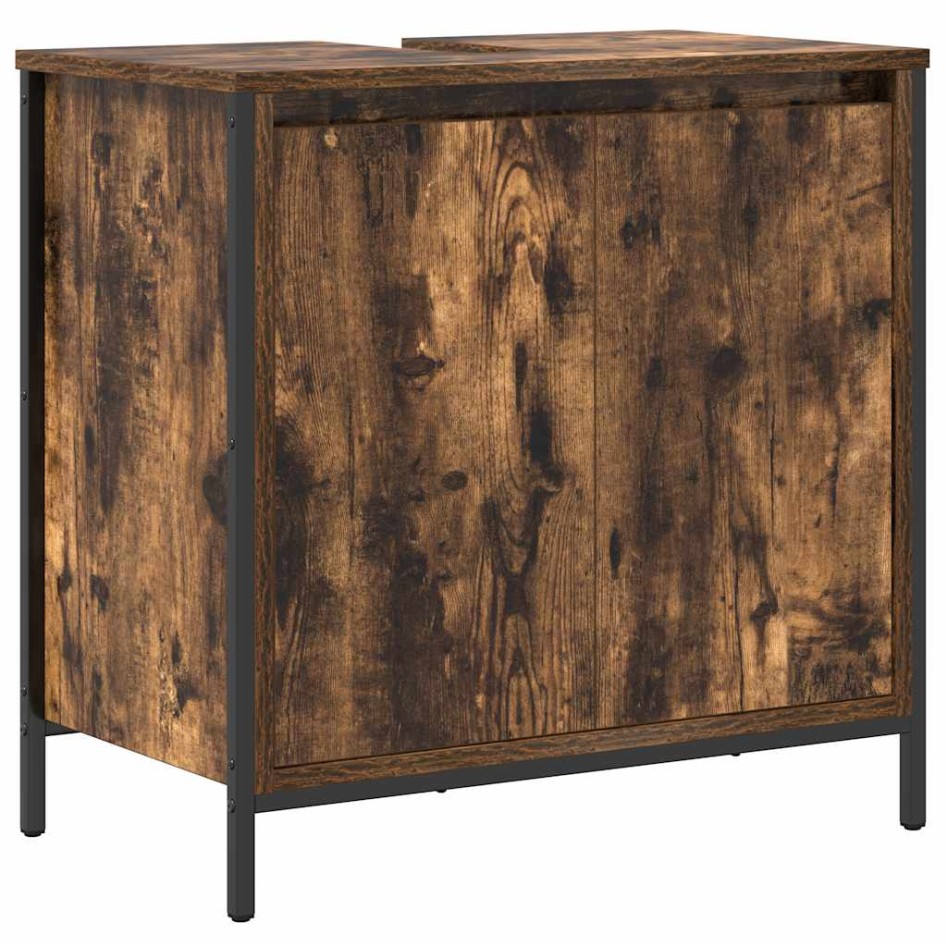 Set de muebles baño 2 pzas madera contrachapada roble