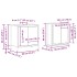 Set de muebles baño 2 pzas madera contrachapada roble