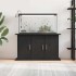 Soporte para acuario de madera de roble negro 101x41x58