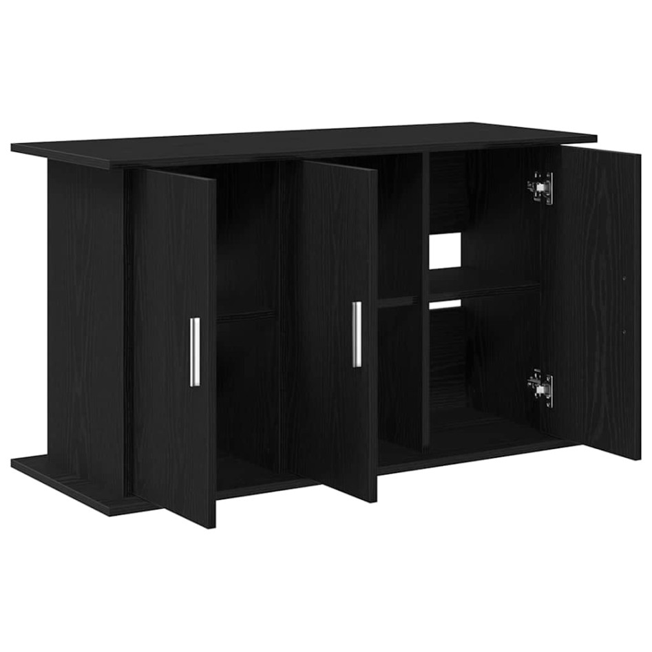 Soporte para acuario de madera de roble negro 101x41x58
