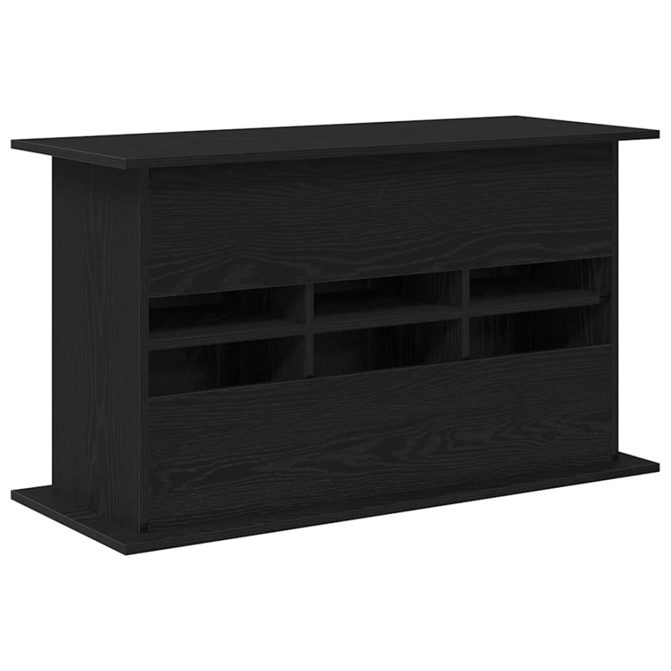 Soporte para acuario de madera de roble negro 101x41x58