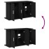 Soporte para acuario de madera de roble negro 101x41x58