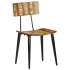 Sillas de comedor 2 unidades madera maciza