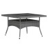Set comedor jardín 5 pzas ratán sintético vidrio templado