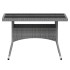 Set comedor jardín 5 pzas ratán sintético vidrio templado