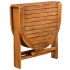 Comedor de jardín 5 piezas madera maciza de
