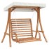 Banco columpio con toldo madera maciza abeto con acabado