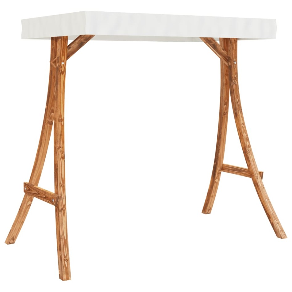 Banco columpio con toldo madera maciza abeto con acabado