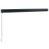 Toldo retráctil aluminio y tela naranja y marrón 3,5x2,5
