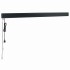 Toldo retráctil aluminio y tela naranja y marrón 3x2,5