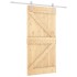 Puerta corredera con herrajes madera maciza de pino 100x210
