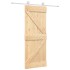 Puerta corredera con herrajes madera maciza de pino 80x210