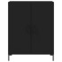 Aparador alto madera contrachapada negro 69,5x34x180