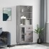 Aparador alto madera contrachapada gris sonoma 69,5x34x180