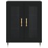 Aparador alto madera contrachapada negro 69,5x34x180