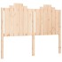 Estructura de cama con cabecero madera maciza 140x190