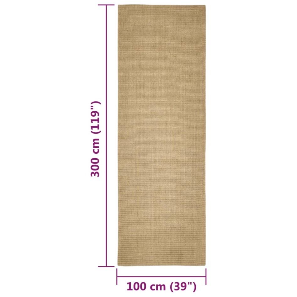 Alfombra de sisal para rascador 100x300