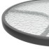 Juego de comedor para jardín 3 piezas acero