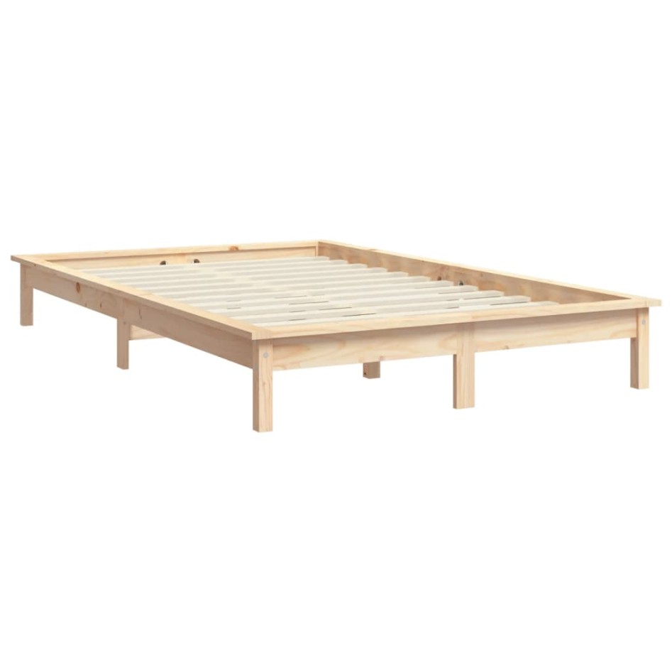 Estructura de cama madera maciza de pino 120x200