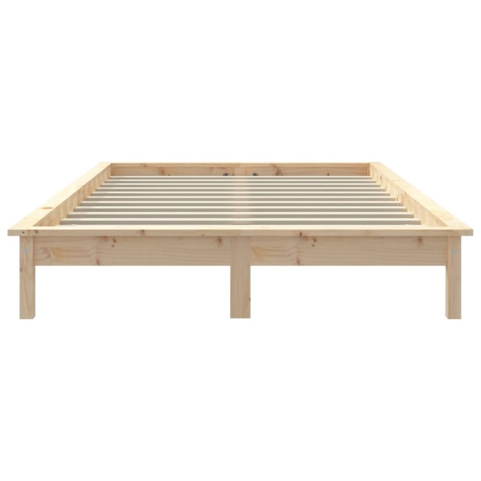 Estructura de cama madera maciza de pino 120x200