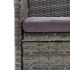 Set de muebles jardín 7 pzas con cojines ratán sintético