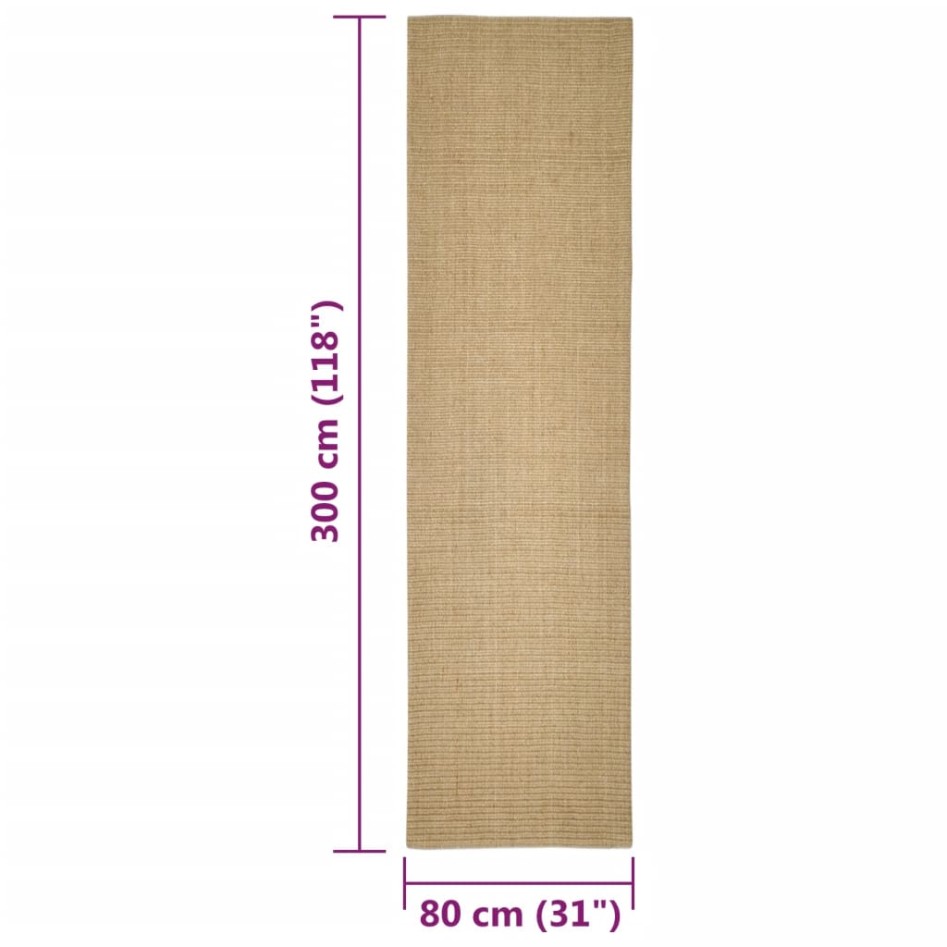 Alfombra de sisal para rascador 80x300