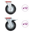 Ruedas giratorias 24 unidades 200 mm