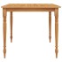 Juego comedor de jardín 3 pzas cojines gris oscuro madera
