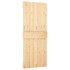 Puerta corredera con herrajes madera maciza de pino 80x210